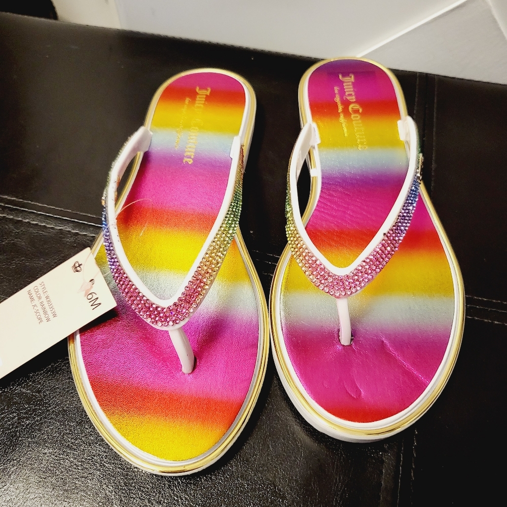 Juicy couture rhinestone sandals